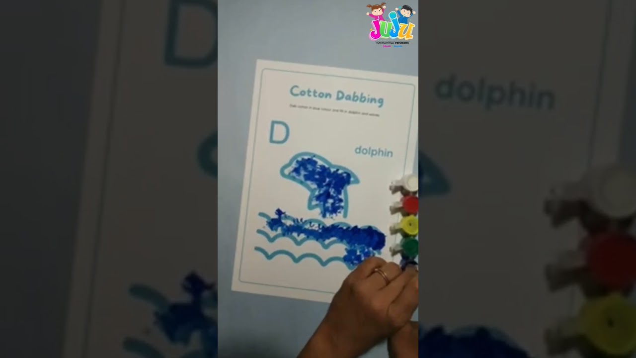 Worksheet for kids- Cotton dabbing activity