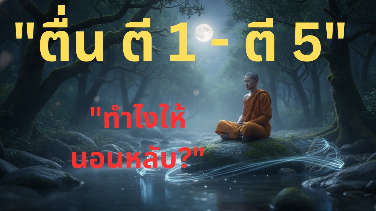 EP.31 "ตื่นกลางดึก ตี 1-ตี 5 นอนต่อไม่หลับ ต้องฟังคลิปนี้ (วิธีแก้ตามหลักพุทธ)"