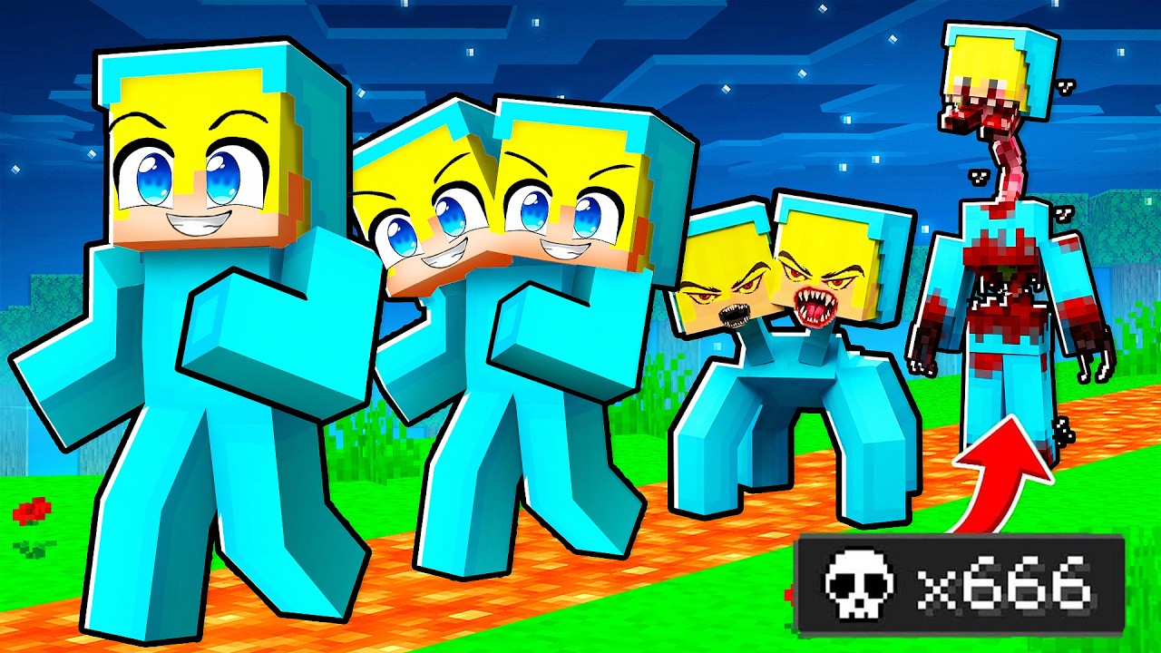 KAŻDA ŚMIERĆ = STRASZNIEJSZY OLEK w Minecraft!
