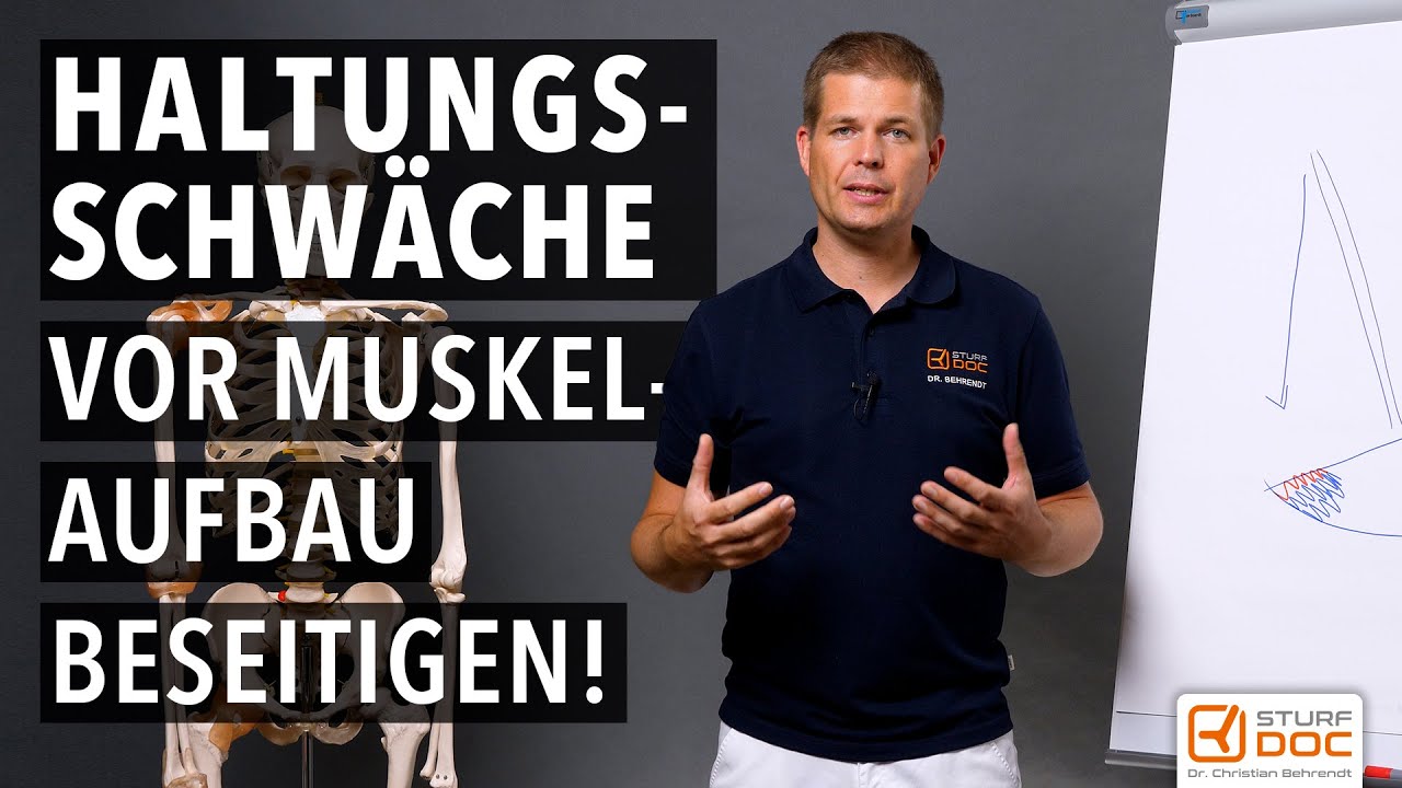 Haltungsschwäche vor Muskelaufbau beseitigen