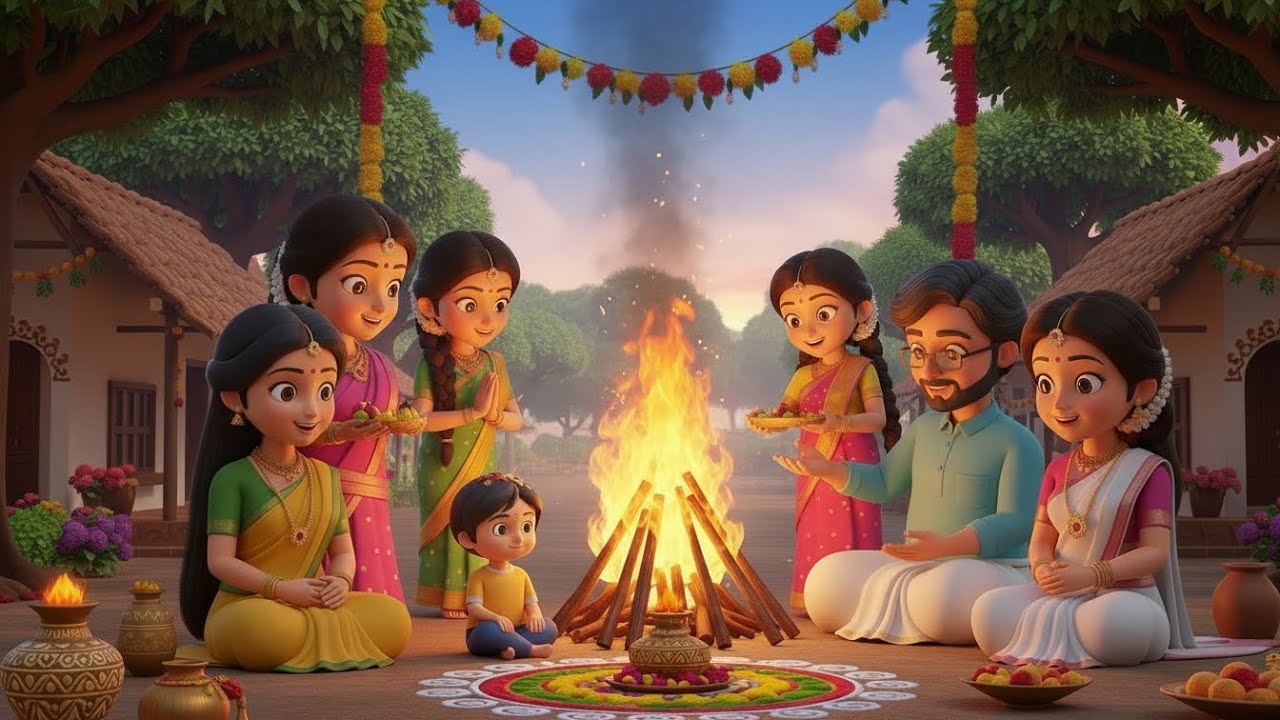 భోగి పండ్లు పాట |  Bhogi Pandlu Song | Baby Blessing | Sankranthi Special | AI KIDS TELUGU👶🌾