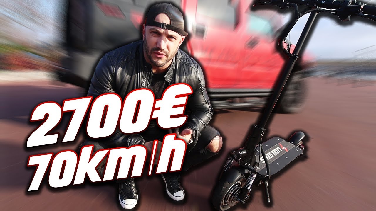 JE TESTE UNE TROTTINETTE &Agrave; 2700 EUROS QUI MONTE &Agrave; 70KM/H (SPEEDTROTT RS2000)
