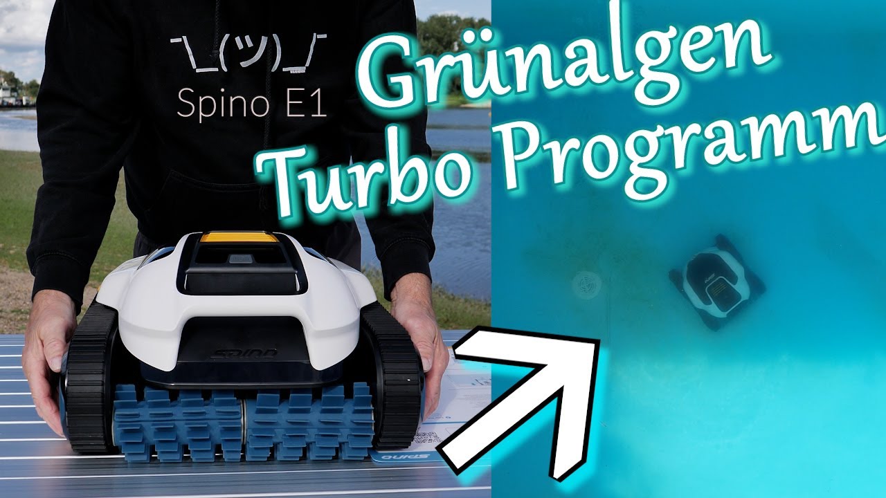 Poolroboter Spino E1 Mammotion gegen Grünalgenbelag ✅️ alle Funktionen & ausführlicher Test