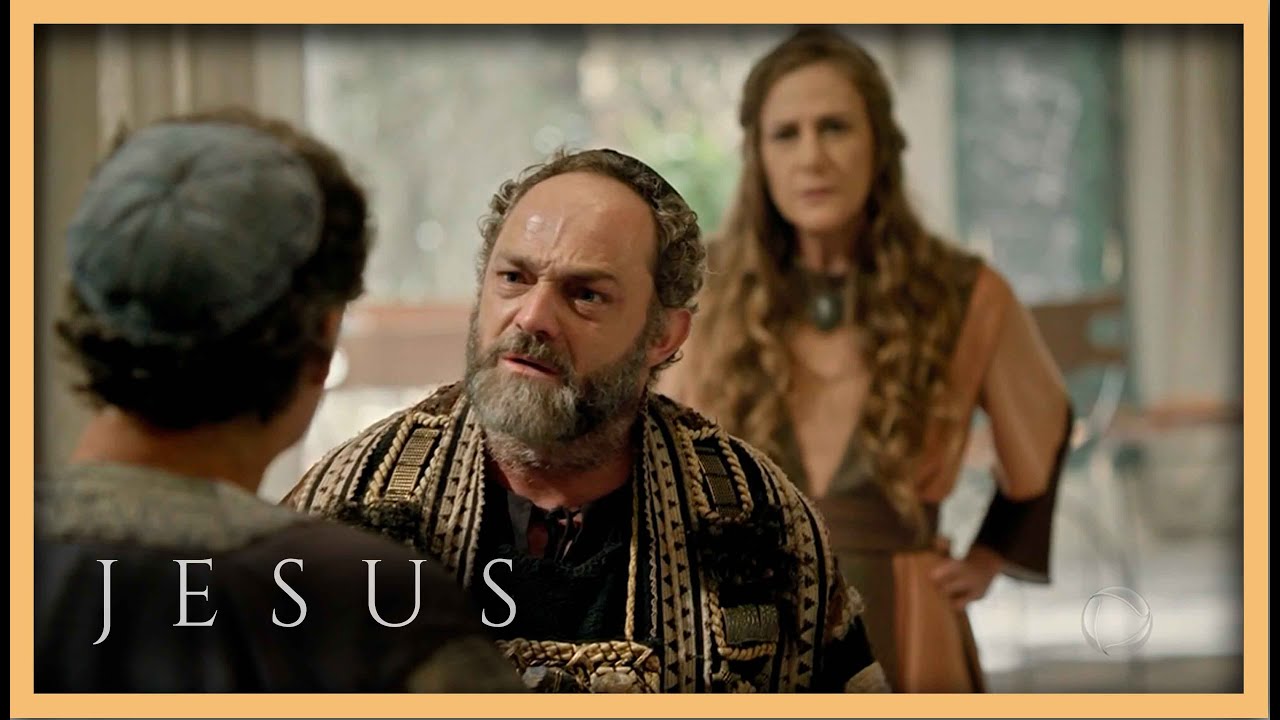 Caifás critica Arimatéia e sua família por realizarem banquete para Jesus e apóstolos l NOVELA JESUS
