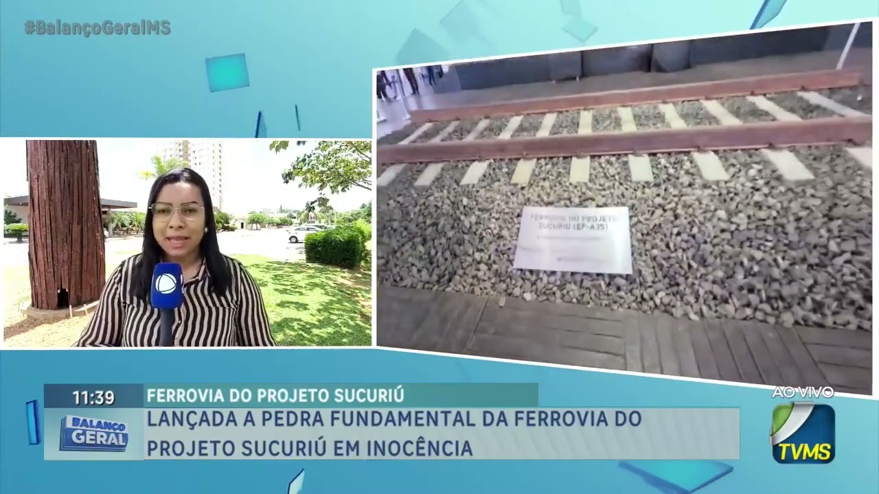 Lançada a pedra fundamental da ferrovia do Projeto Sucuriú em Inocência