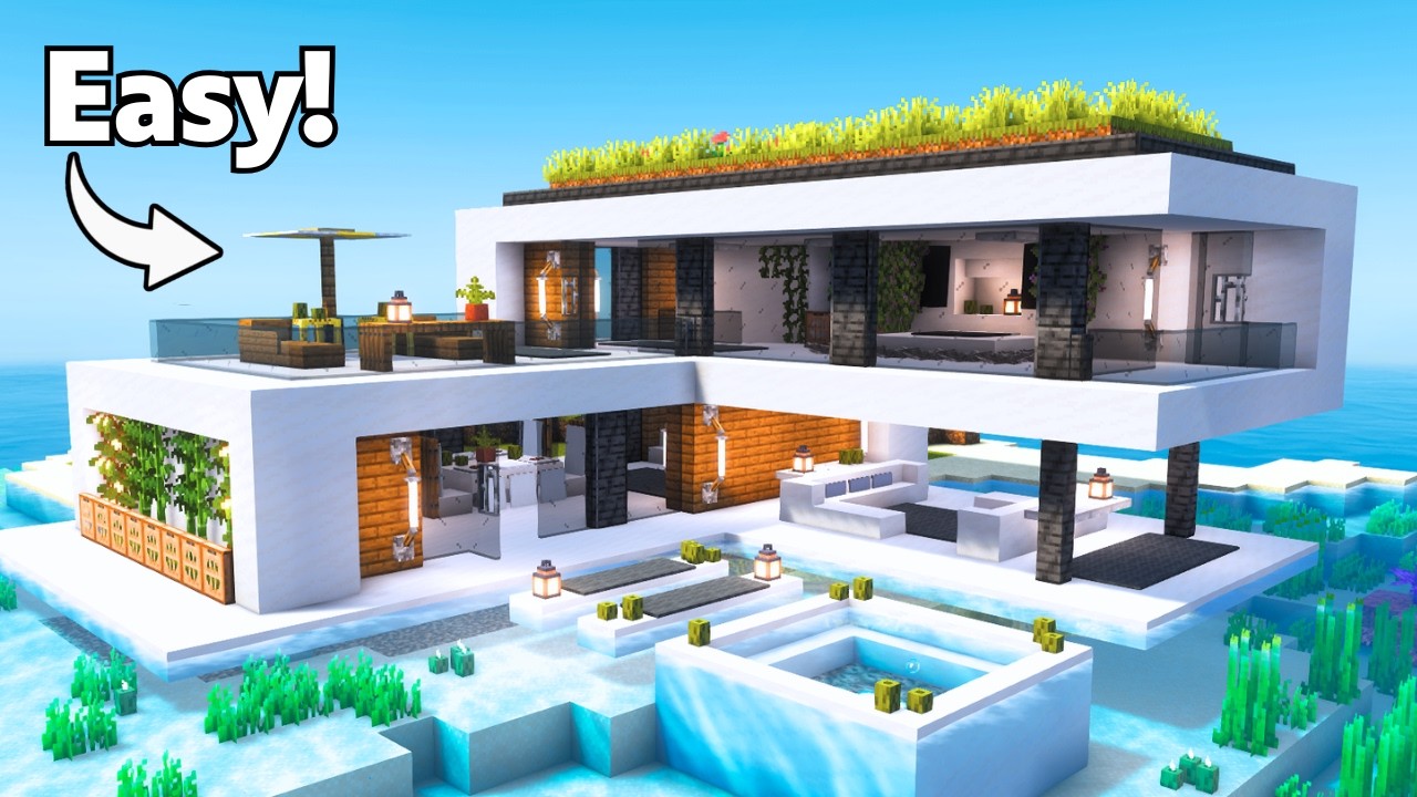 Minecraft: How to Build the BEST Modern Mansion! | Tutorial 🏡