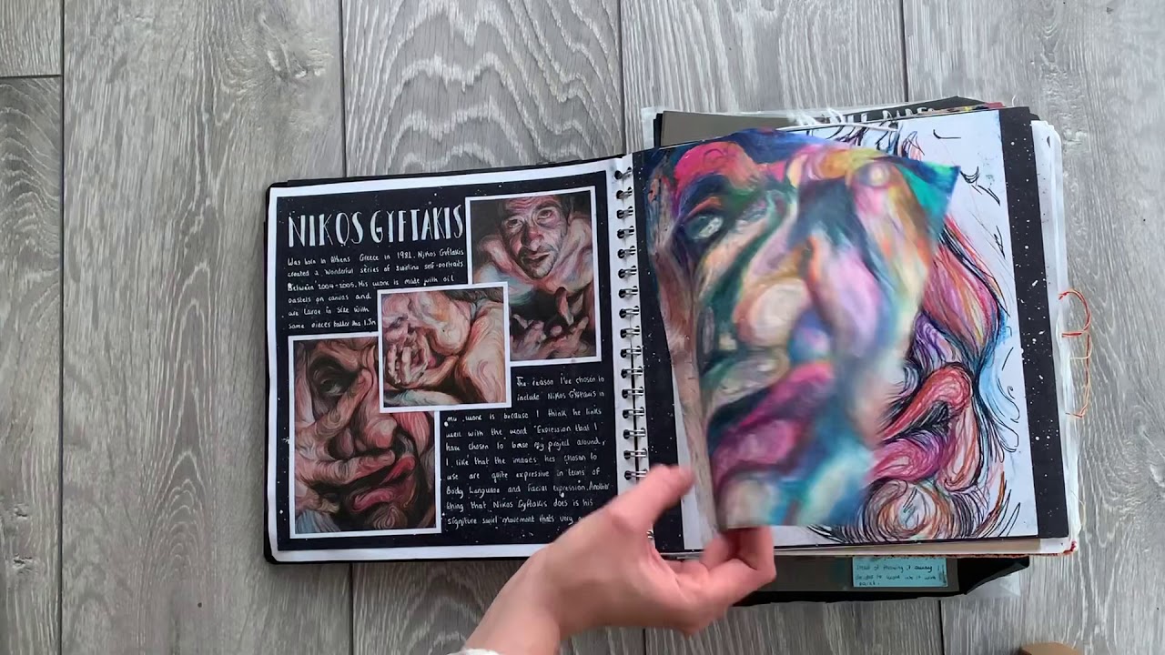 How to get an A* at Alevel Art (sketchbook tour)