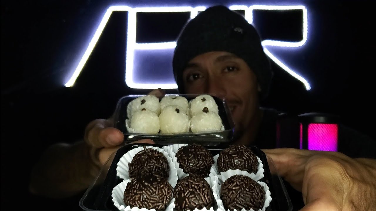 ASMR - docinhos de BRIGADEIRO E BEIJINHO