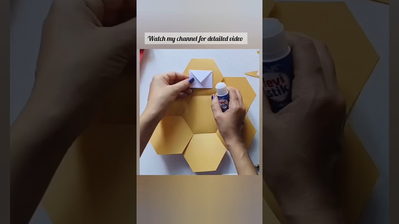 DIY Hexagon scrapbook/how to make hexagon scrapbook/easy scrapbook making idea
