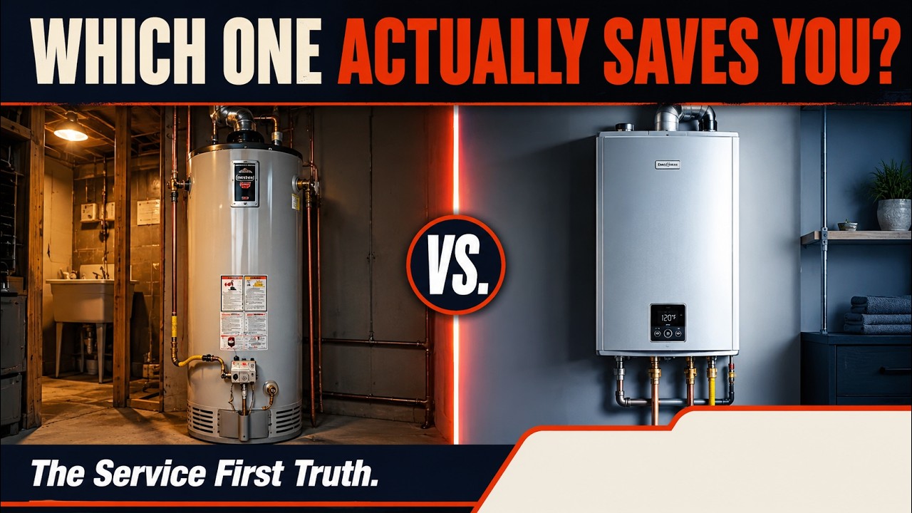 Tank vs  Tankless  Water Heaters.  The Service First Truth.  Which choice is best for your family?