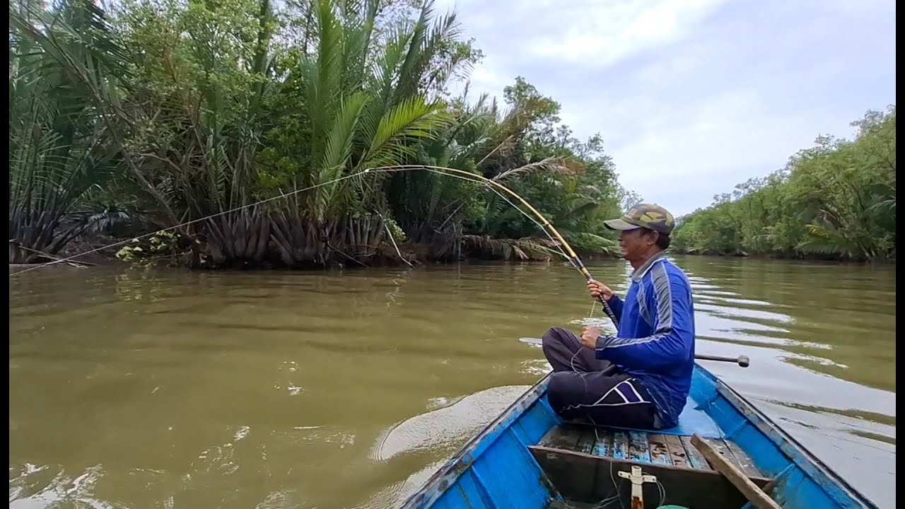 Spot dekat muara laut,tak butuh waktu lama langsung disambar