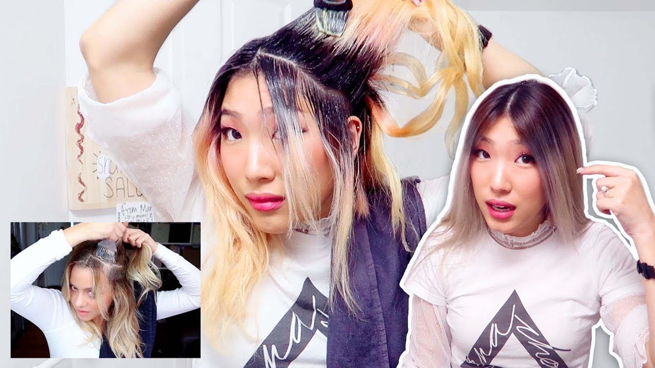 i tried following ellebangs balayage hair dyeing tutorial (OMG I LOOK LIKE KIM KARDASHIAN LOL)
