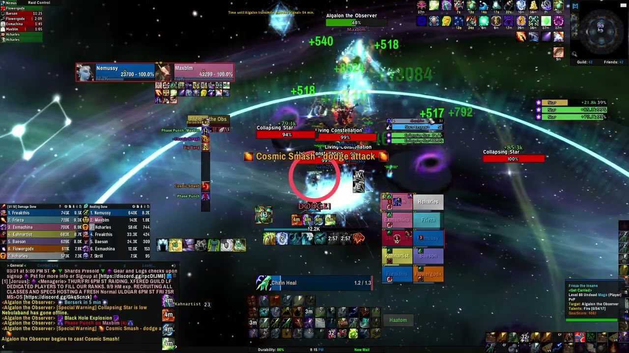 Algalon 10 Solo Heal Solo Tank - Resto Shaman - Get Carried TnT