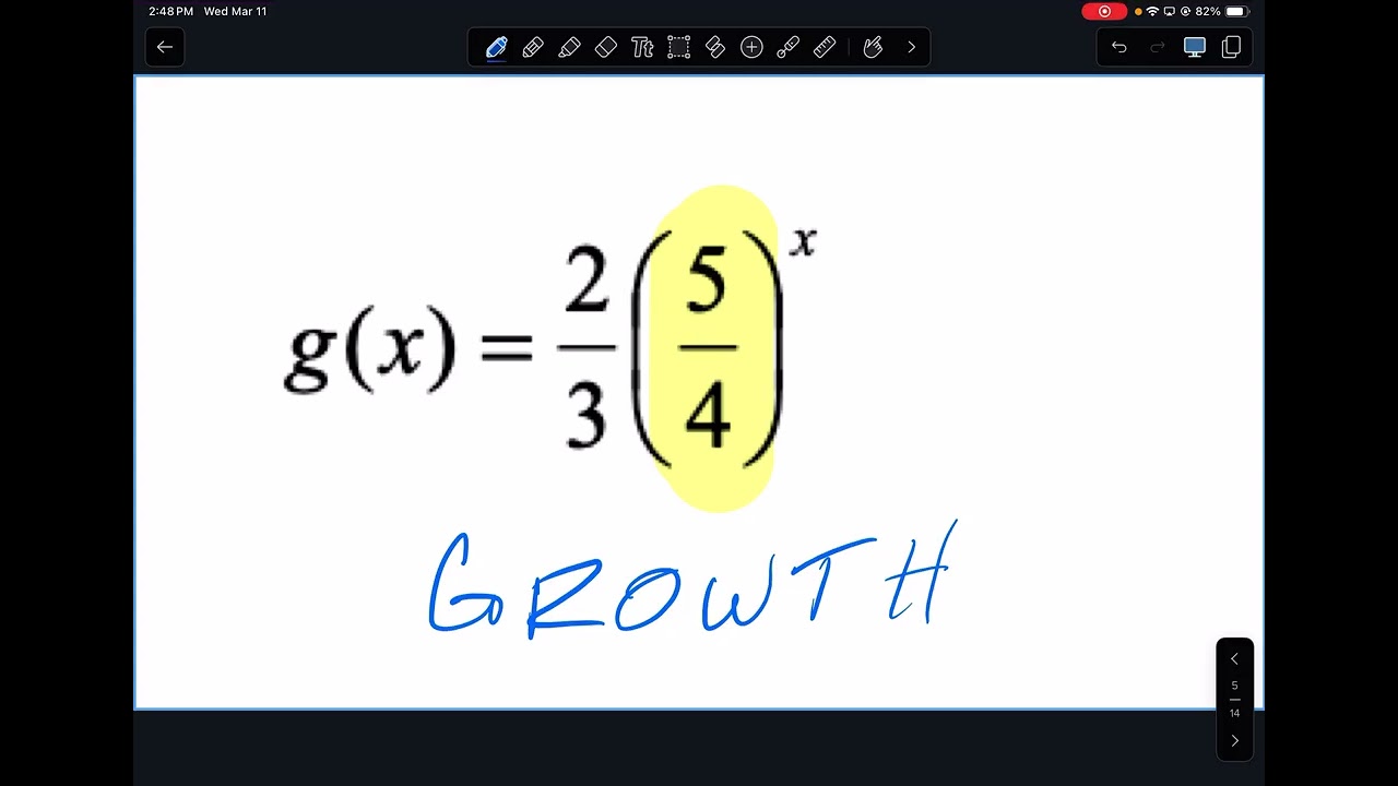 Algebra 2 - 7.1a - Exponential Functions 