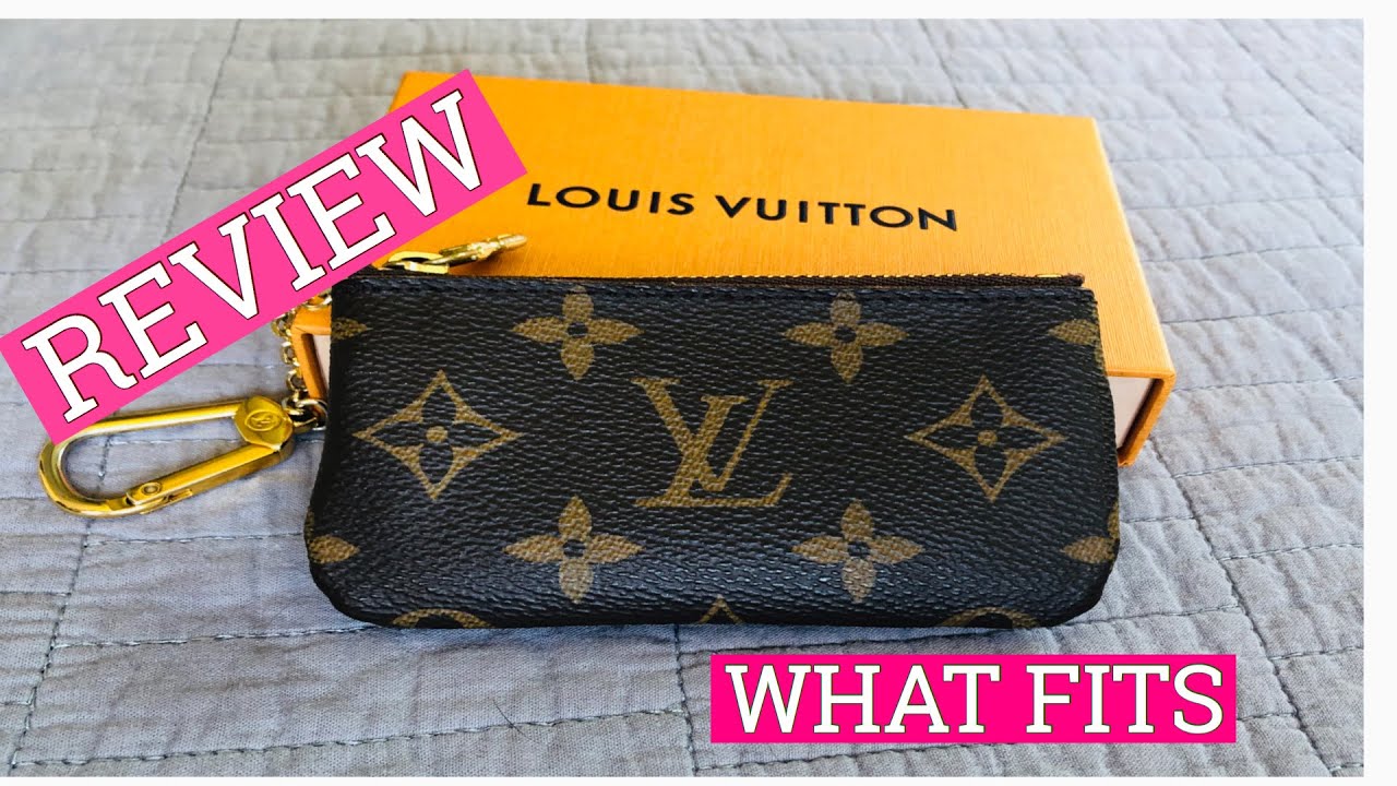 LOUIS VUITTON KEY POUCH/CLES | REVIEW + WHAT FITS 🤩