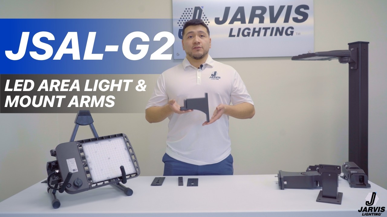 Five Ways to Mount an Area Light | Jarvis Lighting JSAL-G2 and Mount Arms Product Overview