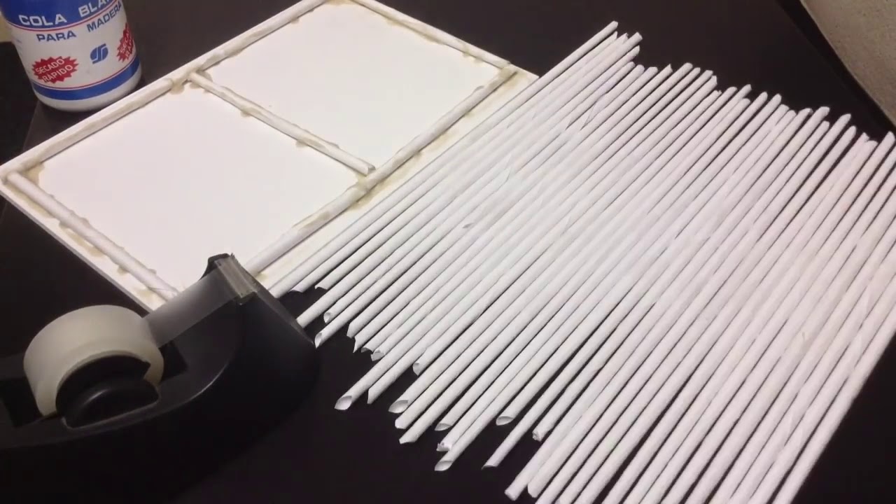 Tridilosa con tubitos de papel