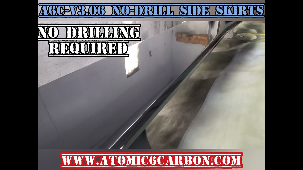Carbon Flash Metallic, No-Drill Side Skirts for C8 Corvette