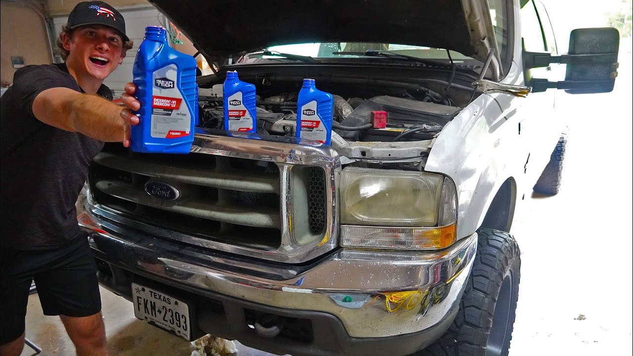 How To Change Your Automatic TRANSMISSION fluid On A 7.3 L Powerstroke Diesel!