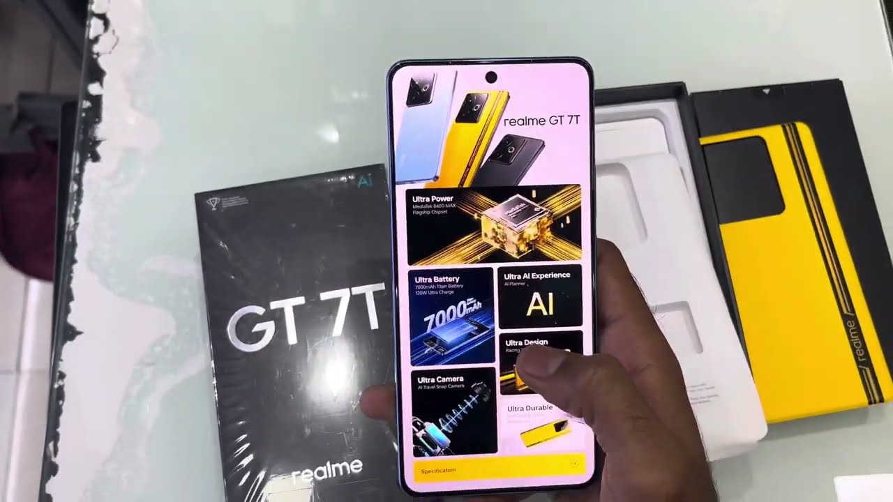 Realme GT7T 🔥7000mAh Battery😲120w Charger