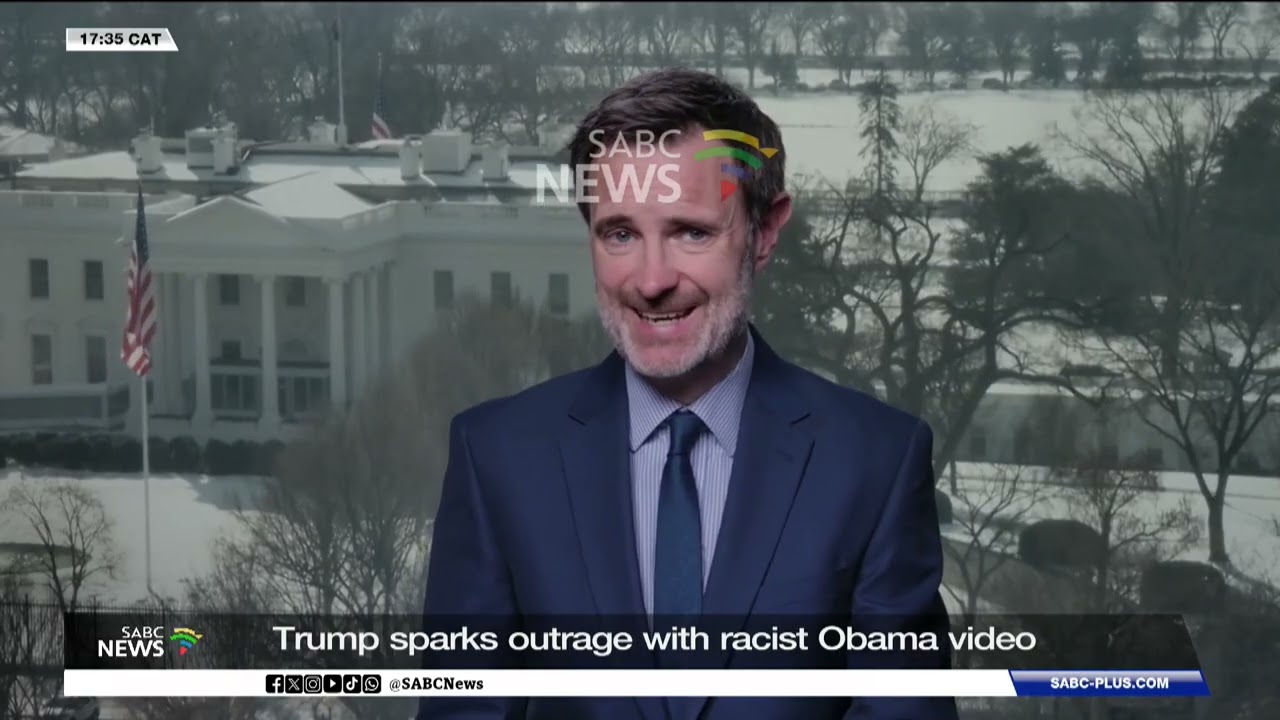 Trump sparks outrage with racist Obama video