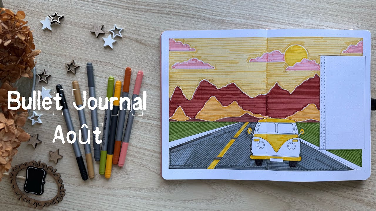 BulletJournal Août - PlanWithMe August