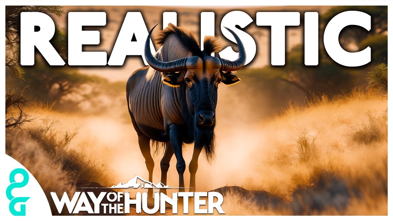 Realistic WILDEBEEST Hunt With An ALBINO LION! | WAY OF THE HUNTER