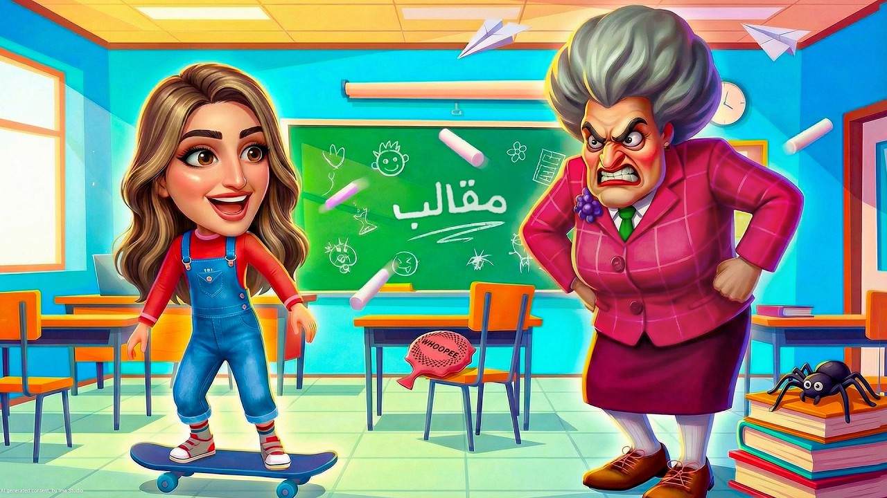 مقلبت المدرسة الشريرة بمدرستي😂😱 Scary Teacher 3D