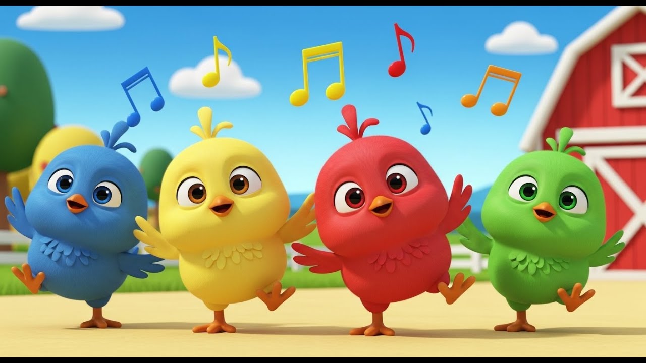 Os Pintinhos Coloridos da Fazendinha | 1 Hora de Música Infantil Para Cantar e Dançar