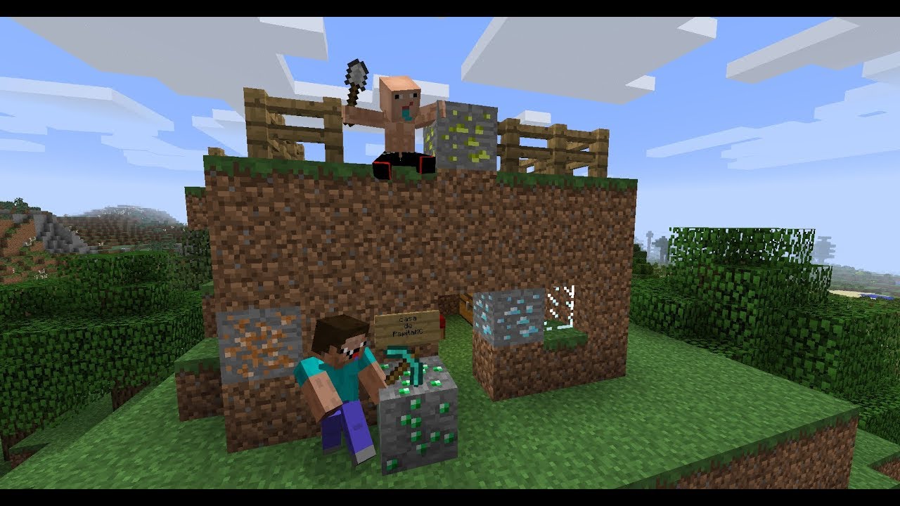 HERMANOS NOOBS DESCUBREN EXTRAÑOS MINERALES MINECRAFT TROLL