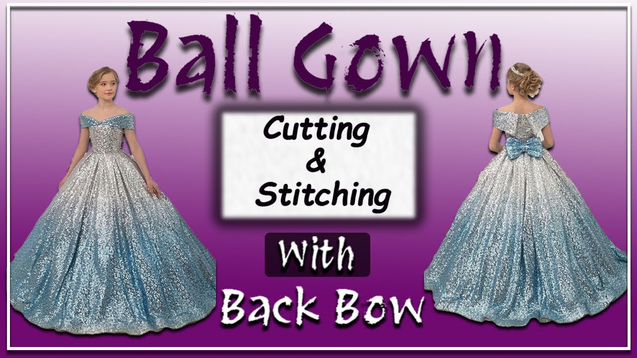 Ball gown cutting & stitching || Ball gown kese bnai #designer #fashionstyle #youtube