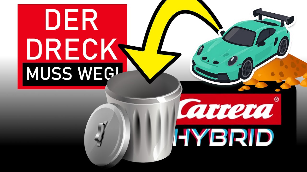Carrera Hybrid – Der DRECK muss WEG! So reinigst du Bahn & Reifen richtig! 😎