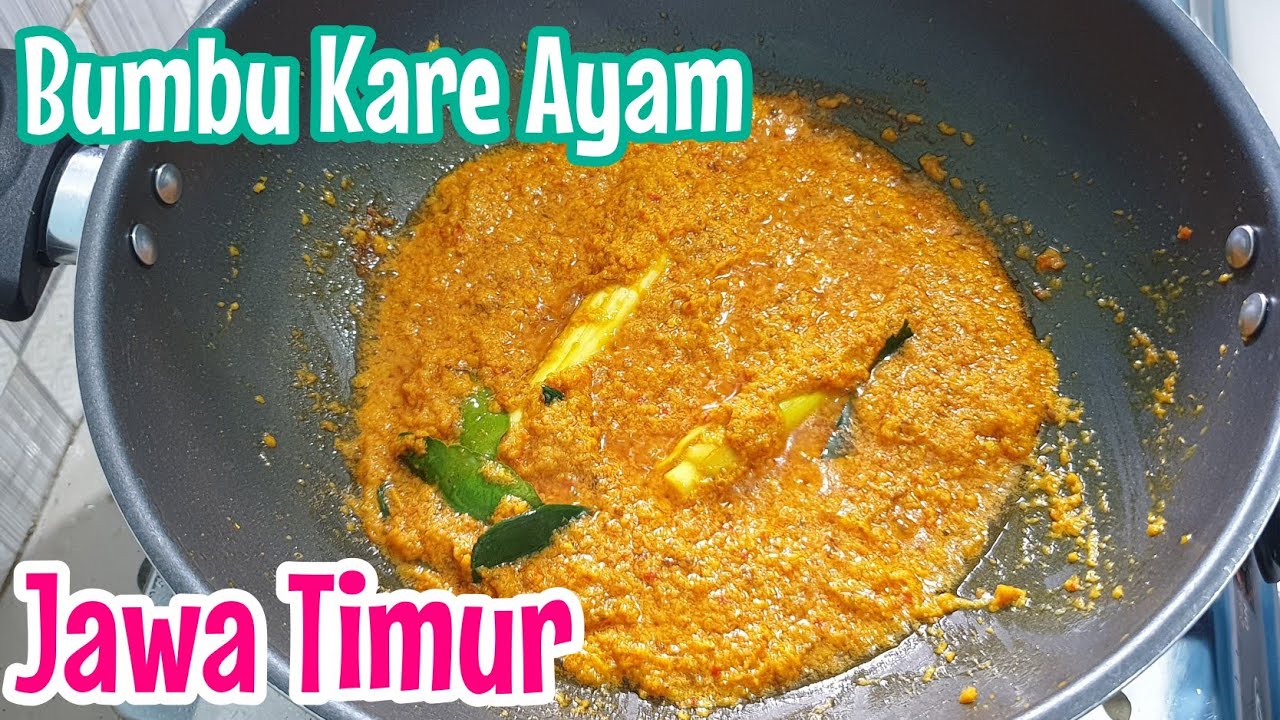 RESEP CARA MEMBUAT BUMBU LONTONG KARE /kari AYAM JAWA Timur menu buka puasa