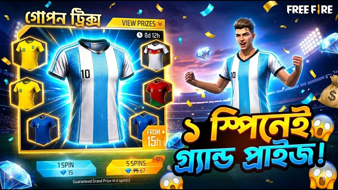 New tricks ইউজ করে সব জার্সি ১ স্পিনে👑