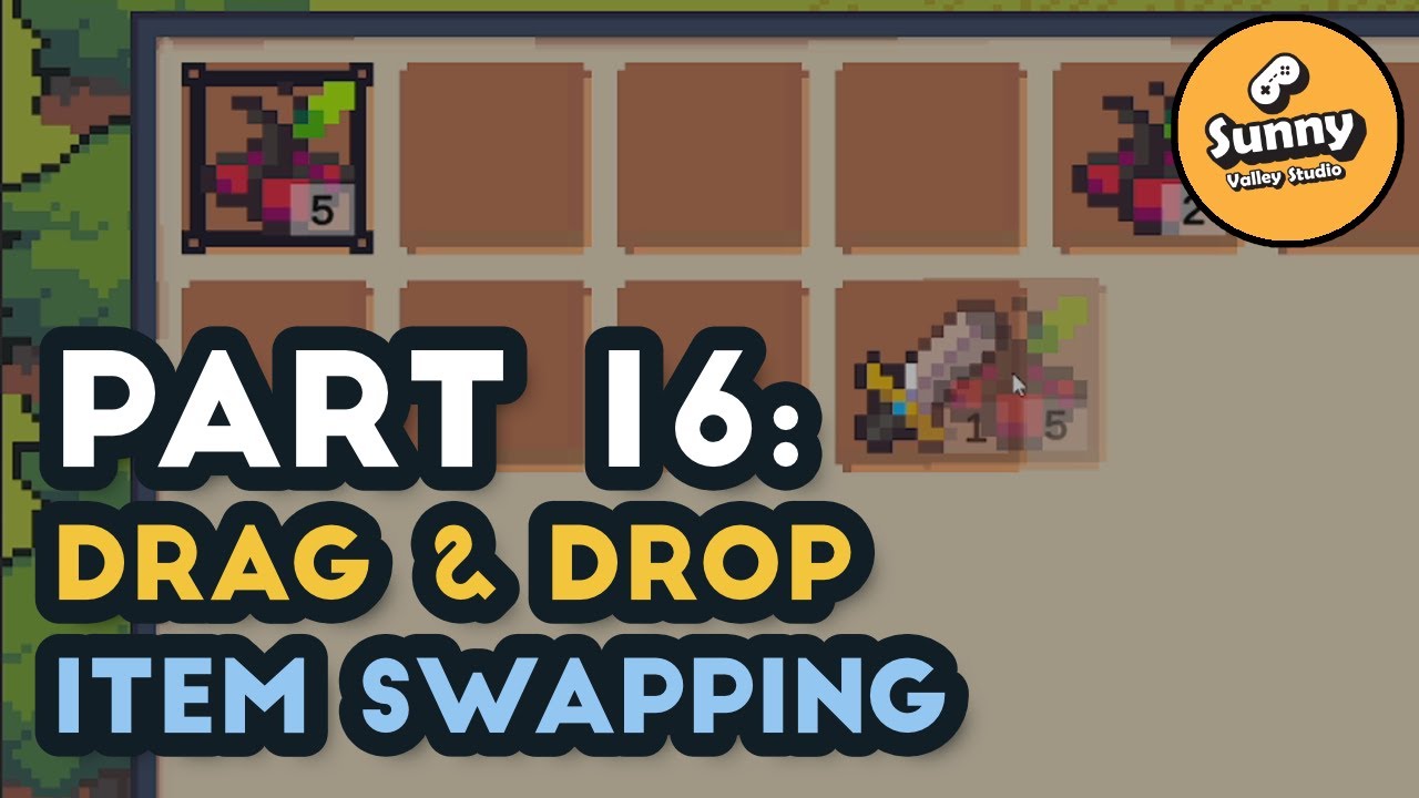 Swapping inventory items - Inventory System in Unity tutorial P16