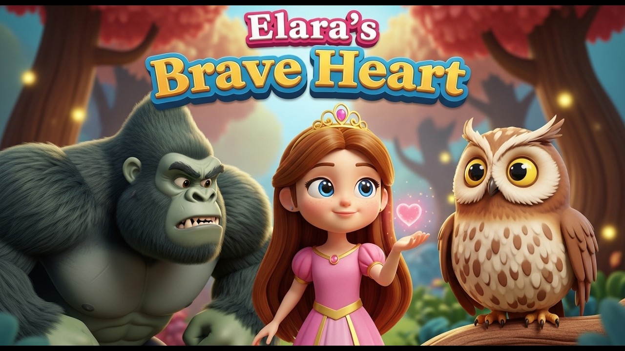 Elara’s Brave Heart ❤️🛡️ | Kids Moral Story | Courage, Kindness & Confidence