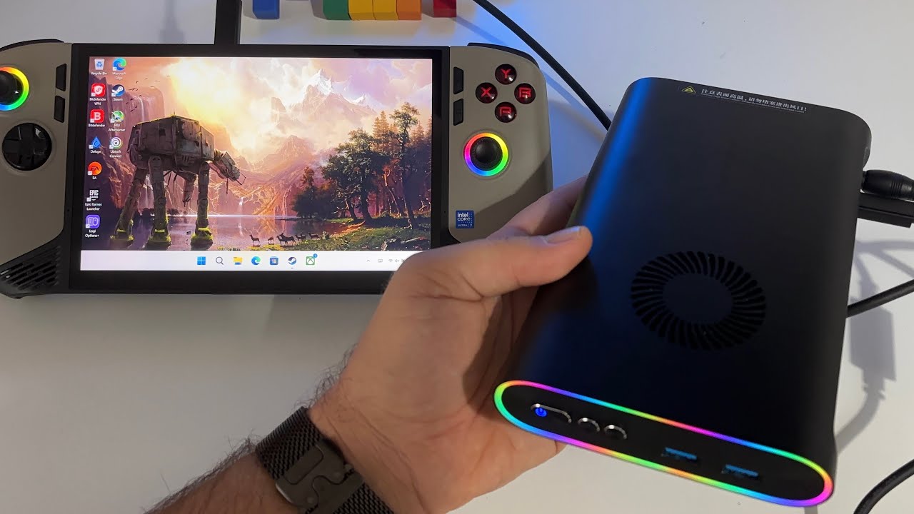 Внешняя видеокарта ONEXPLAYER ONEXGPU eGPU | Radeon RX 7600 XT 8 ГБ | Распаковка | Обзор