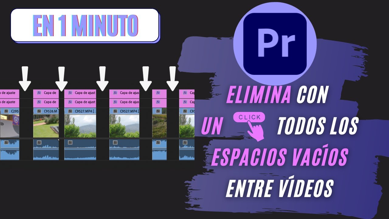 Cómo ELIMINAR ESPACIOS VACÍOS entre vídeos | Adobe Premiere Pro Tutorial