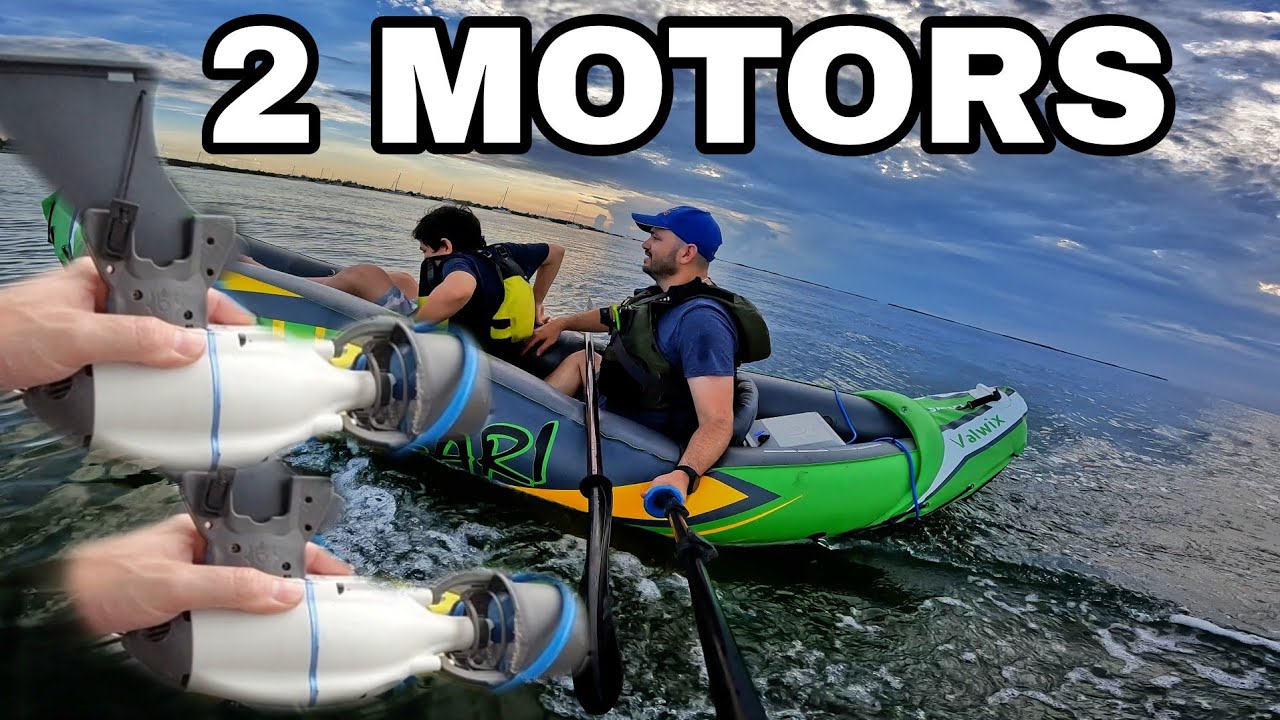 Я оснастил дешевый надувной каяк Amazon мотором Bixpy Jet Valwix Inflatable Kayak Tandem