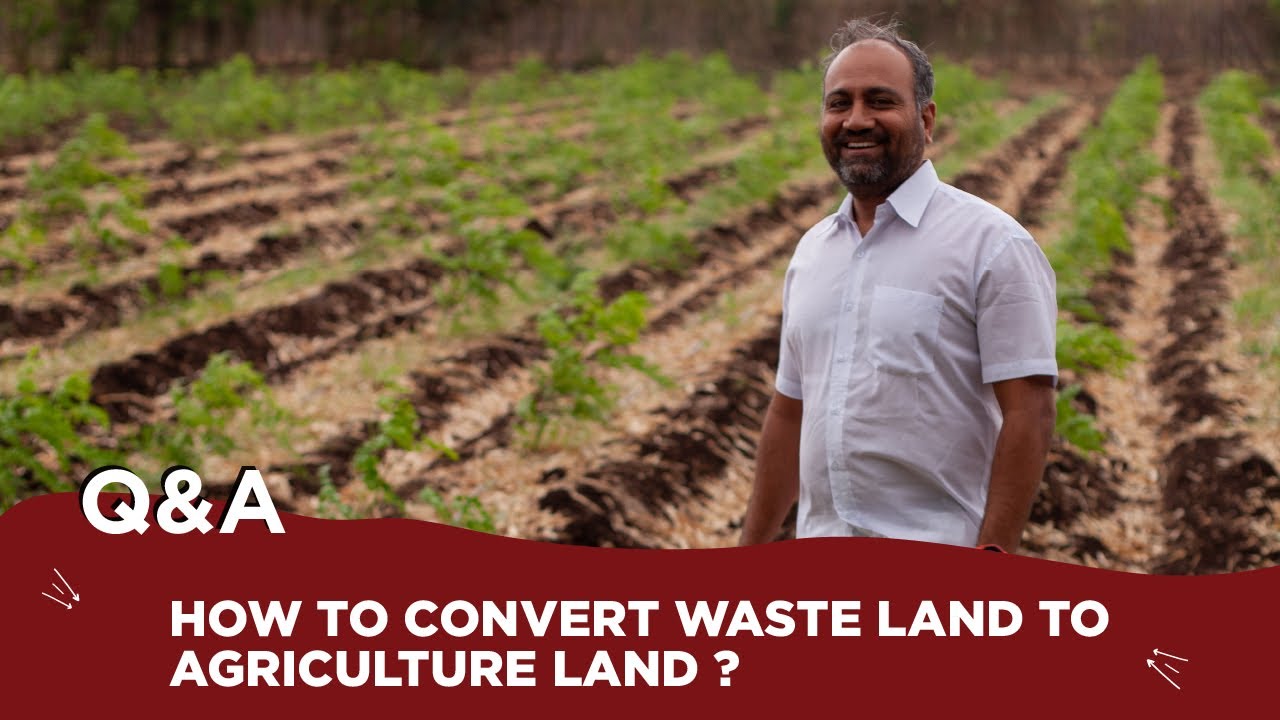 How to convert waste land to agriculture land
