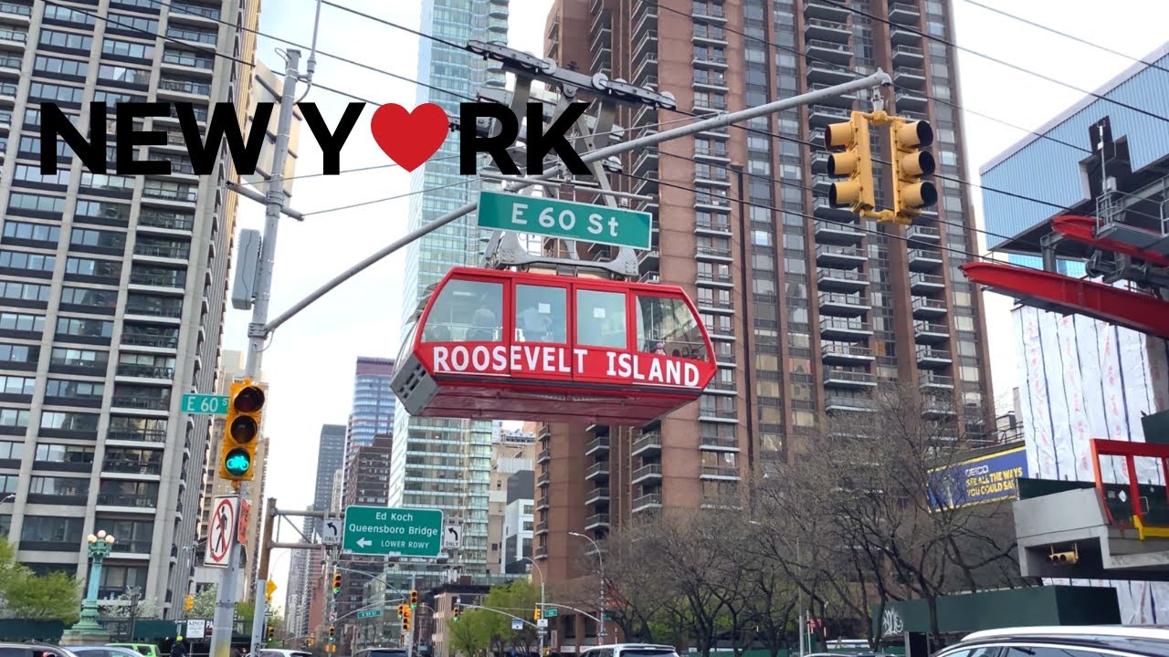 [4K] 🇺🇸NYC Spring Walk/Midtown Manhattan, 2nd&Park Ave, между E49th и 60th Street, 19 апреля 2021 г.