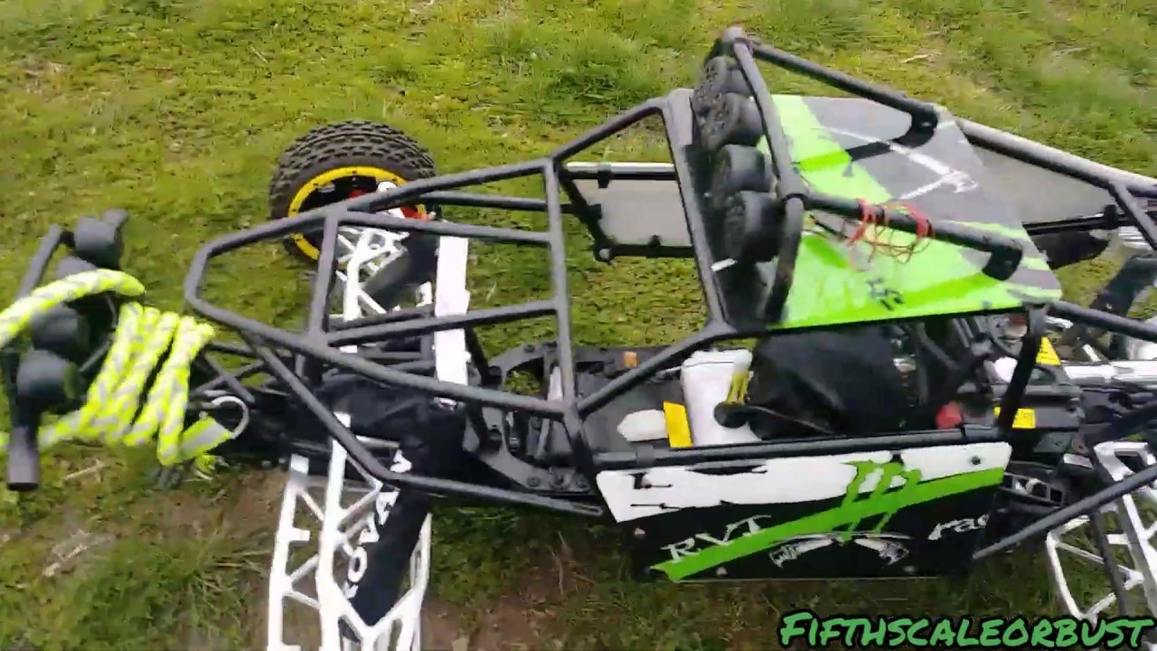 rovan baja max ts + 50ft death roll × c16 race gas 50:1 mix = nasty footage!📹💯💥🔥💨💨💨👌👍🇺🇸
