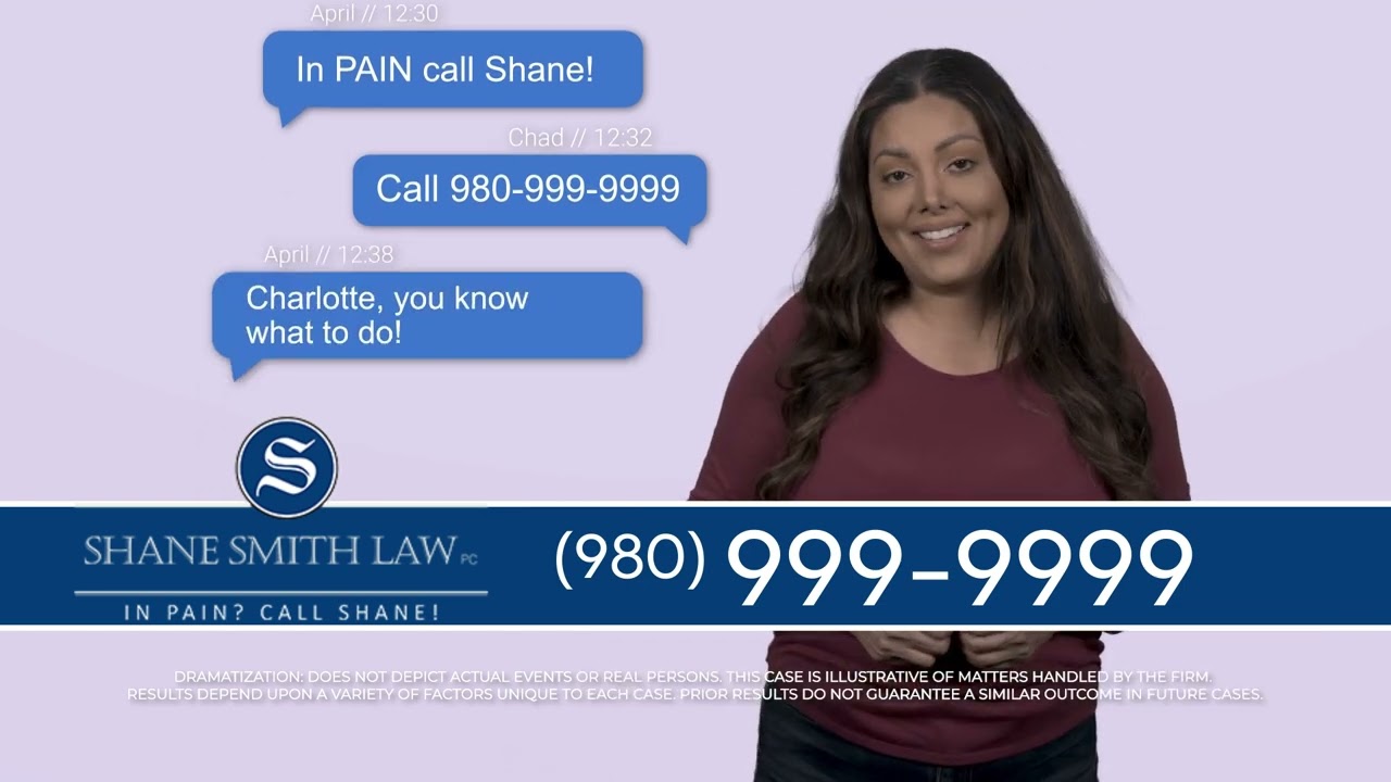 Don't Just Pick any Lawyer, Choose SHANE SMITH LAW - In Pain? Call Shane!