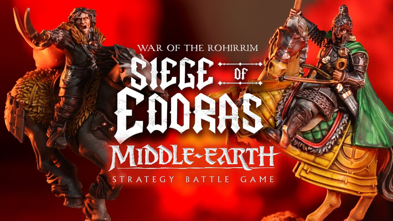 Lord of the Rings Epic Miniature Game.  Will the Oliphaunt destroy Edoras?
