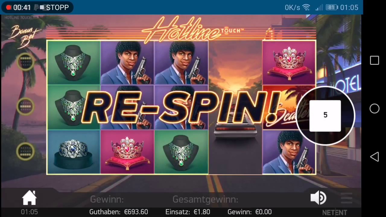 Hotline Netent Super Mega Win alle Scatter