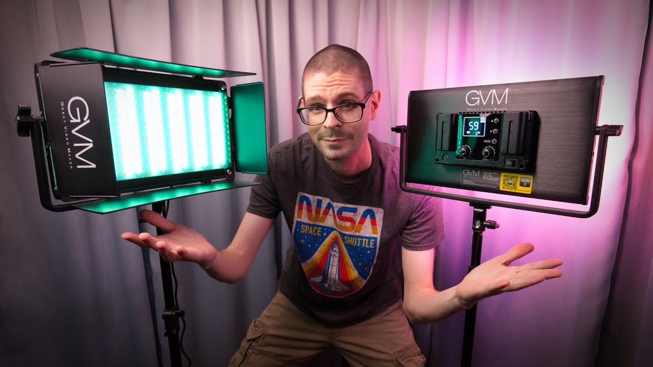 A complete photo and video lighting kit | GVM-1500D RGB & Bi-Color Constant LED Panel Lights