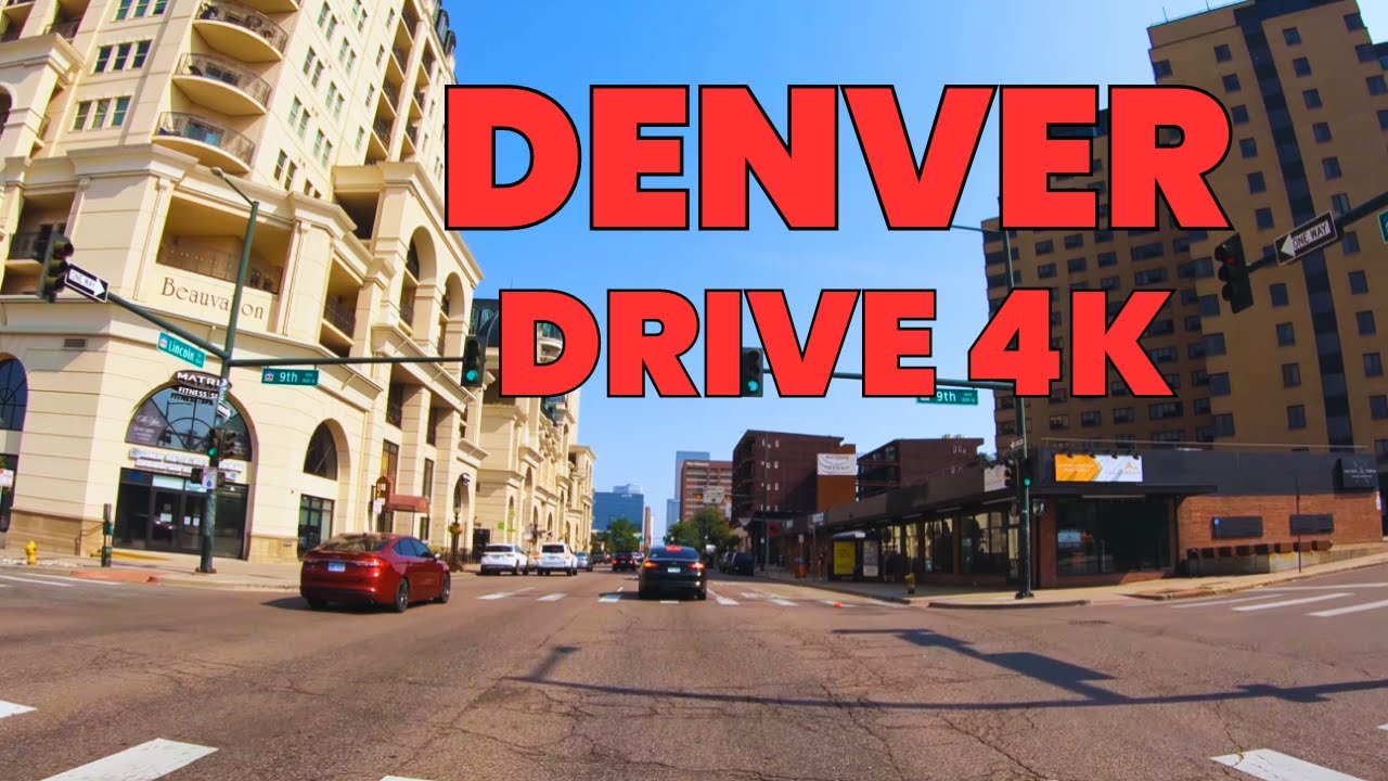Broadway & Lincoln Street | Denver - Colorado 4K Highway Driving Tour | USA | 2024