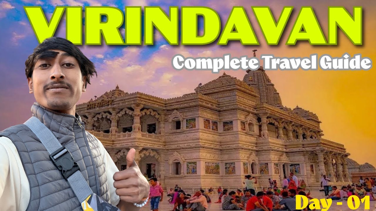 “FIRST DAY in Virindavan 🌟Exploring Krishna City 🇮🇳”