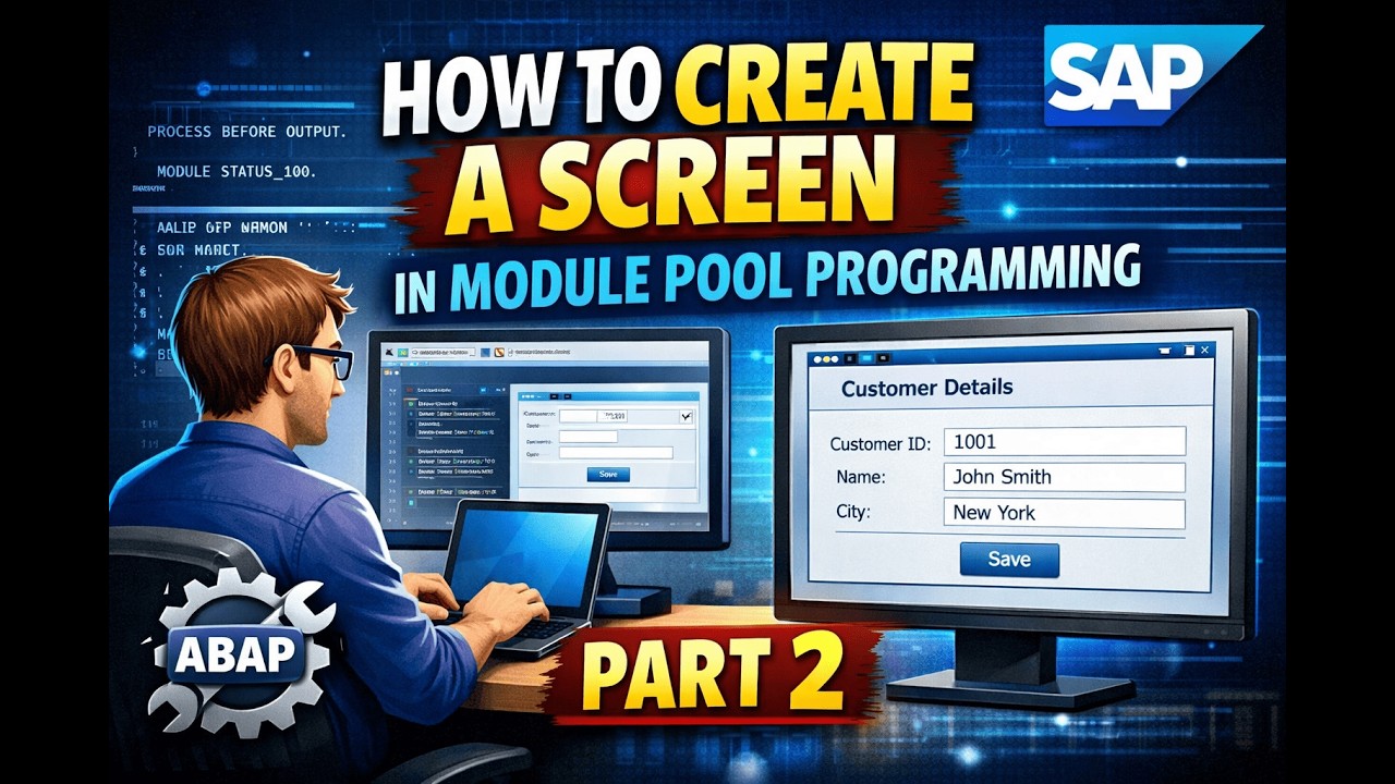 How to Design a Screen in Module Pool Programming | Part 2 Cómo diseñaruna pantalla en MPP | Parte 2