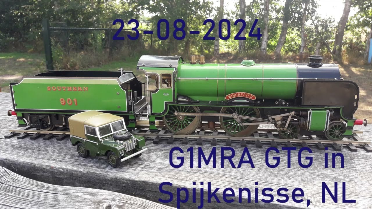 Gauge 1 Live Steam: 23-08-2024 G1MRA GTG in Spijkenisse, The Netherlands
